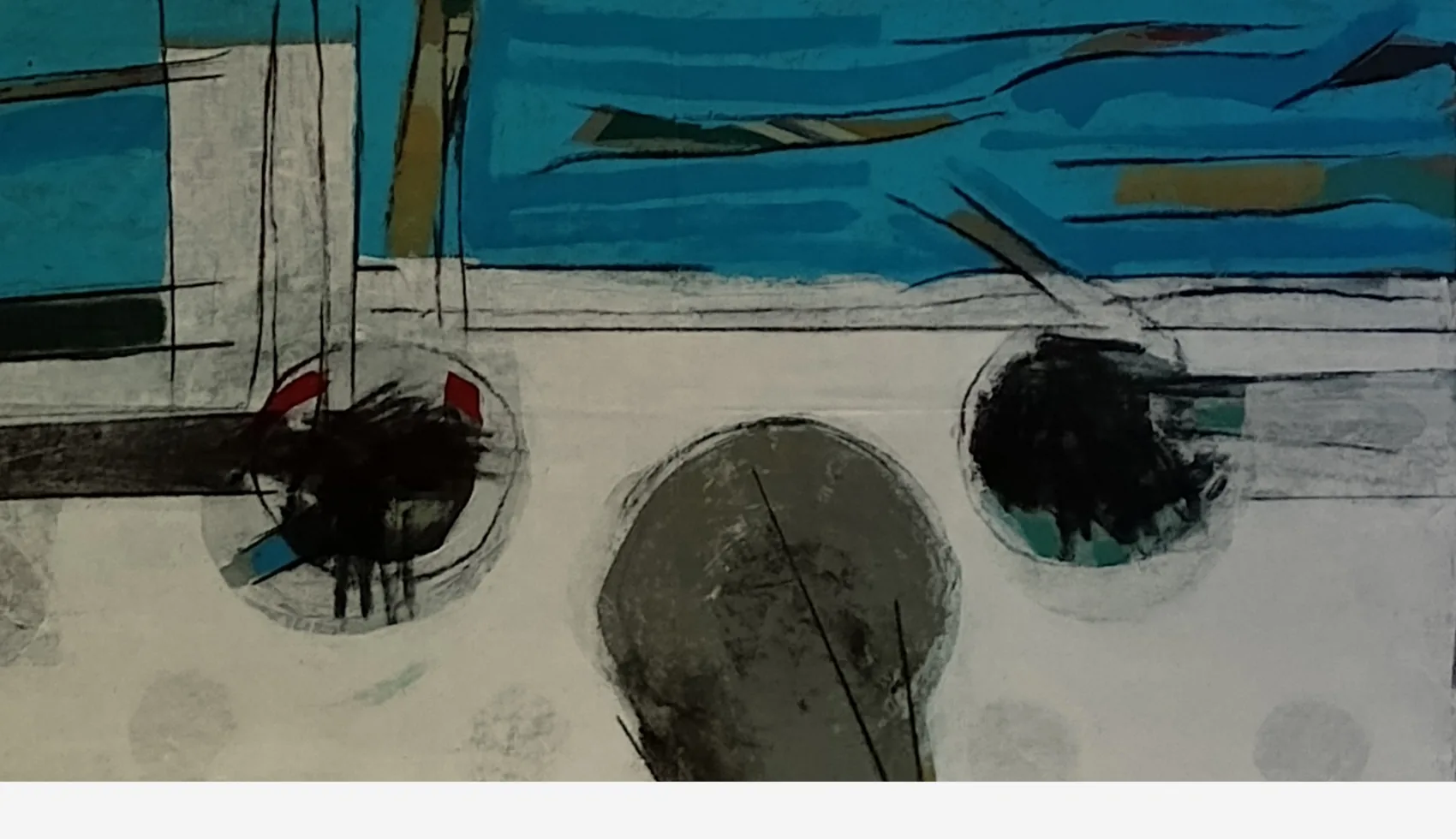 Otras Cartografías I — Mixta sobre tela, 70 × 41 cm, 2024