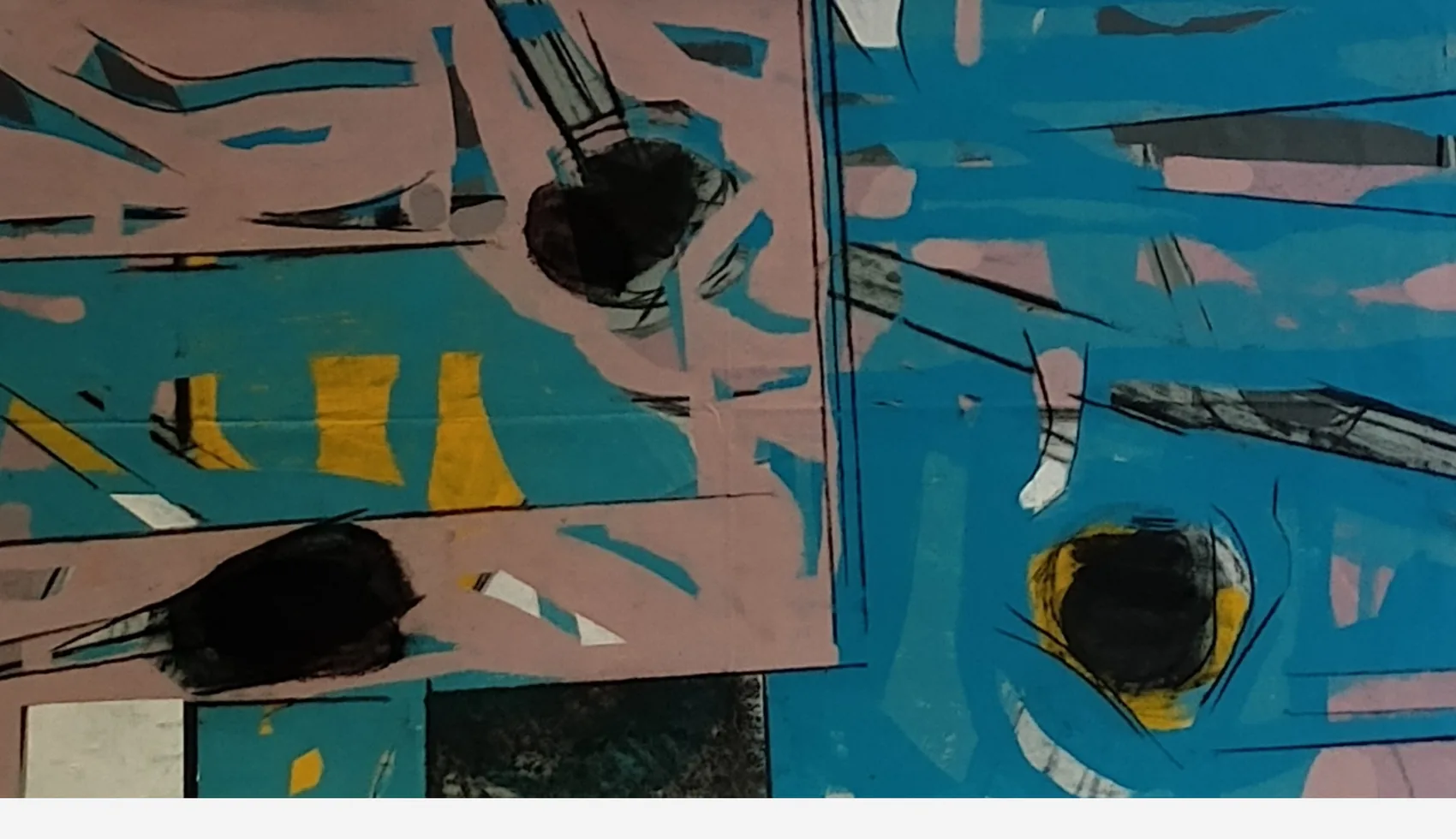 Otras Cartografías VI — Mixta sobre tela, 70 × 41 cm, 2024