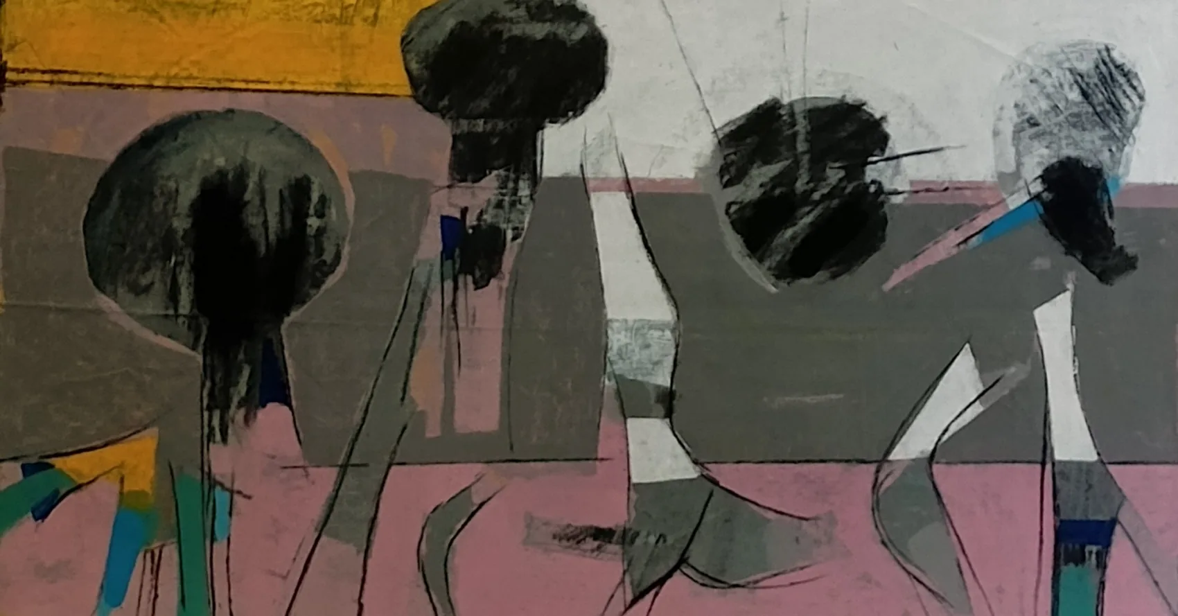 Otras Cartografías VIII — Mixta sobre tela, 70 × 41 cm, 2024